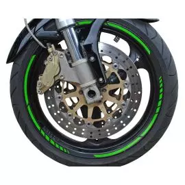 Foliatec dizajnový pásik na kolesá MOTO neónová zelená