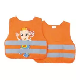 Detská reflexná vesta oranžová s potlačou