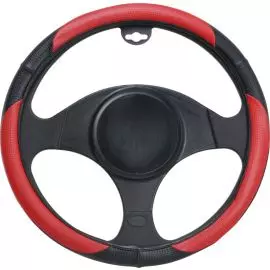 Poťah volantu čierno-červený 37-39 cm Automax