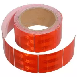 Samolepiaca reflexná páska delená červená 1mx5cm Compass