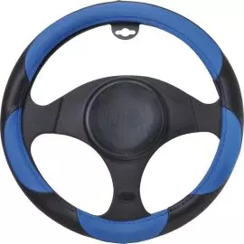 Poťah volantu čierno-modrý obšitý 37-39 cm Automax
