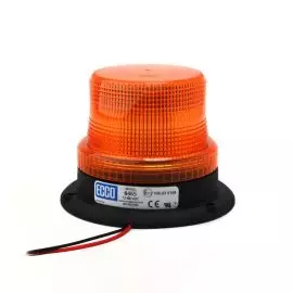 Výstražný LED maják, 3-bodový úchyt, 12-80V, oranžový 6465-A