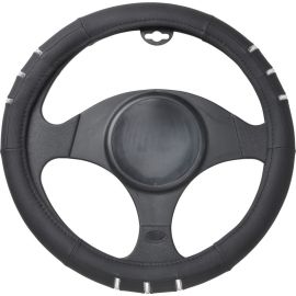 Poťah volantu čierny so zárezmi 37-39 cm Automax