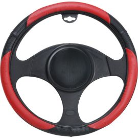 Poťah volantu čierno-červený 37-39 cm Automax