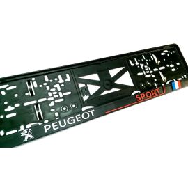3D Podložky pod ŠPZ Peugeot Sport 2ks