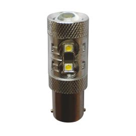 HYPER LED biela 12-24 V P21/5W BAY15D 10 SMD 1x chip, 800 LM Dualex