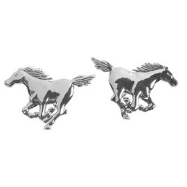 Chrómová 3D nálepka „Mustangy“ 2ks