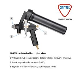 DINITROL 9053 1-P striekacia pištoľ na tmely