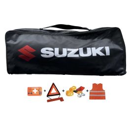 Taška povinnej výbavy Suzuki čierna plná