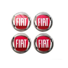 Nálepky na kolesá Fiat 75mm - červené