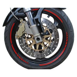 Foliatec dizajnový pásik na kolesá MOTO červená
