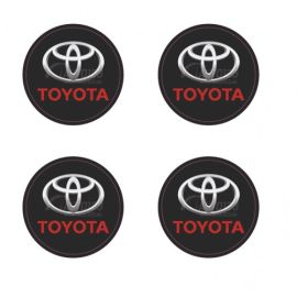 Nálepky na kolesá Toyota - čierna  5,5cm